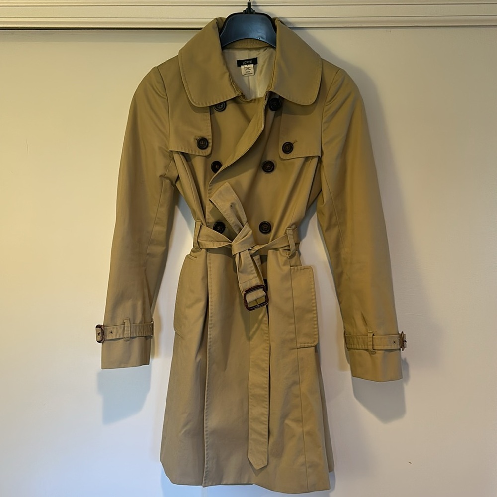 J Crew Original Vintage Icon Trench Coat 2 - Picture 4 of 8